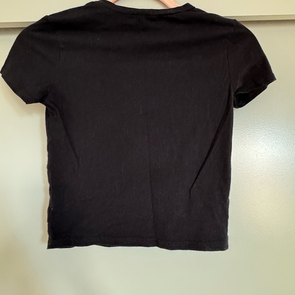 Black Rose Graphic Forever 21 Crop Top - Picture 2 of 3